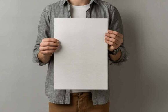 Download Blank Poster Frame Mockup in Interior - Mockup in interior Collection