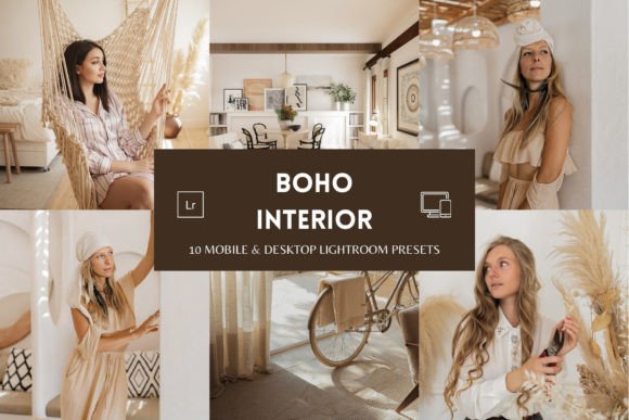 Download Boho Interior Lightroom Presets - Boho interior Collection