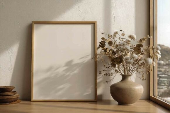 Download Poster Frame Mockup in Interior - Mockup in interior Collection