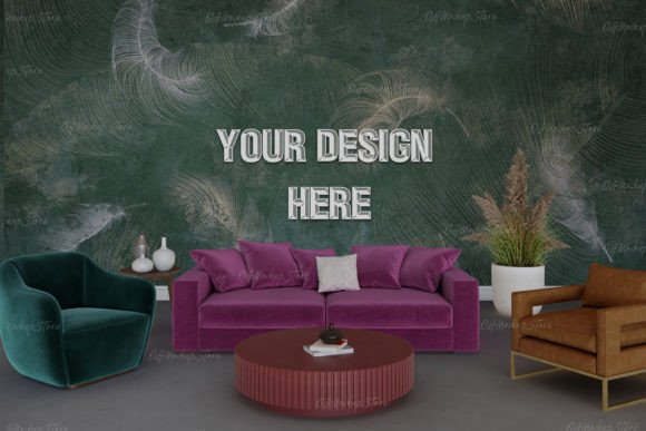 Download Mockup in Interior, Blank Wall Mockup - Mockup in interior Collection