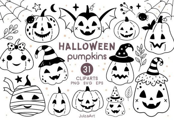 Download Black Halloween Pumpkin Clipart - Premium Resources