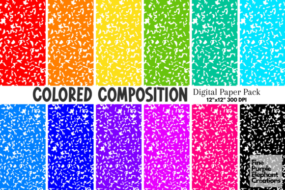 Download Colored Composition Notebook Pattern KDP - Premium Resources