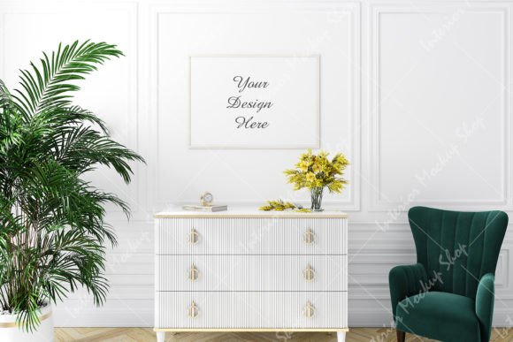Download Frame Mockup in Interior - 1117 - Mockup in interior Collection