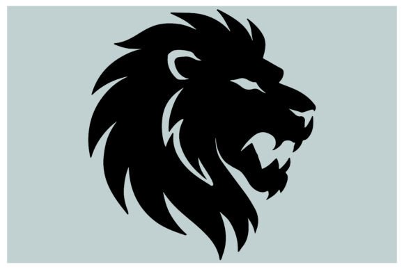 Download Majestic Roaring Lion Head Silhouette - Roaring lion Collection