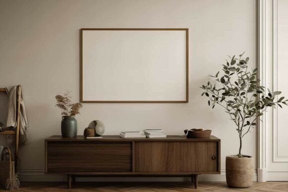 Download Poster Frame Mockup in Interior - Mockup in interior Collection