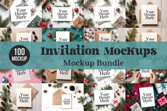 Download Invitation Mockups,Christmas Card Mockup - Mockups Collection