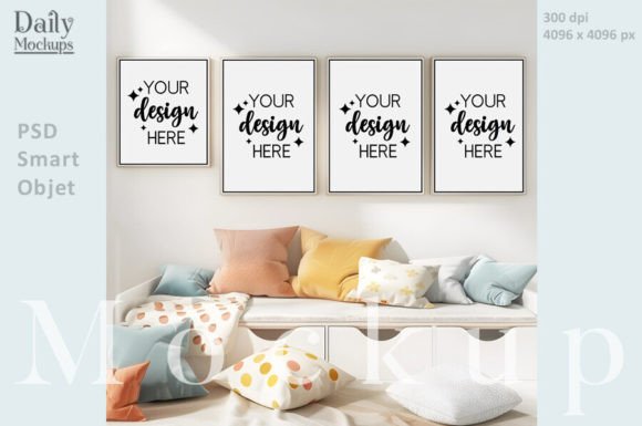 Download Nursery Frame Mockup, Boho Interior - Boho interior Collection