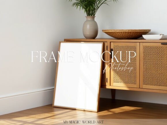 Download Boho Interior Mockup Frame Poster Art - Premium Resources