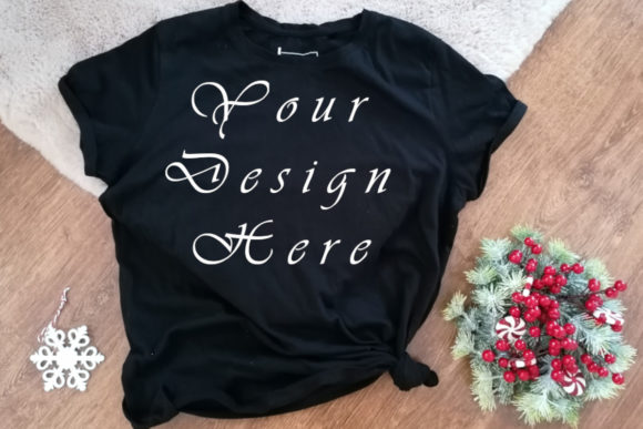 Download Mockups Christmas Black Shirt, Flat Lays - Mockups Collection
